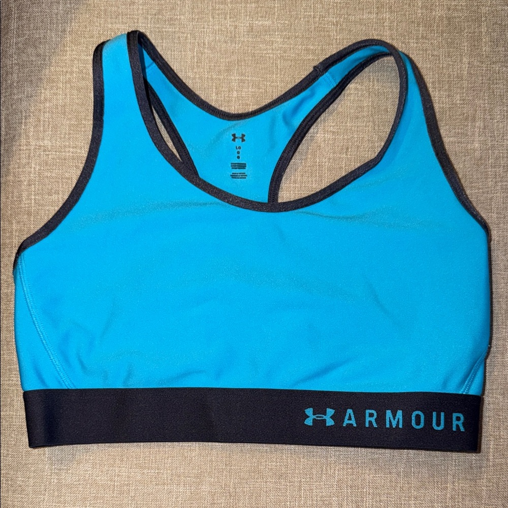 Under Armour Turquoise Sports Bra with Black Band